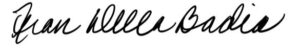 Fran Della Badia signature